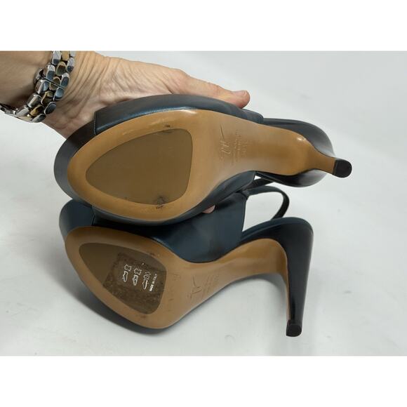 Giuseppe Zanotti platform peep to electric blue 36.5 leather - Picture 8 of 11